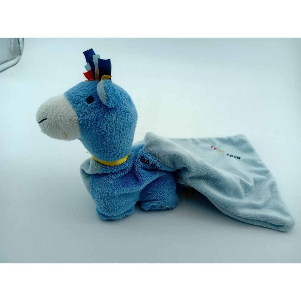 Mexx Blue Giraffe Lovey Security Blanket‎ Plush Baby Comfort Toy